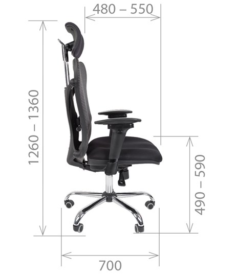 Офисное кресло CHAIRMAN 769, ткань TW 12, цвет черный во Владивостоке - изображение 2