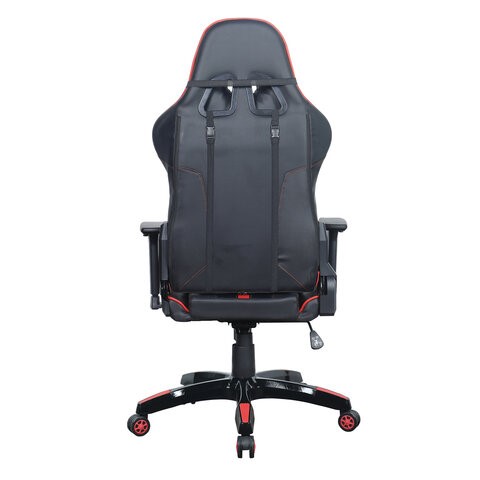 Офисное кресло Brabix GT Carbon GM-120 (две подушки, экокожа, черное/красное) 531931 во Владивостоке - изображение 3