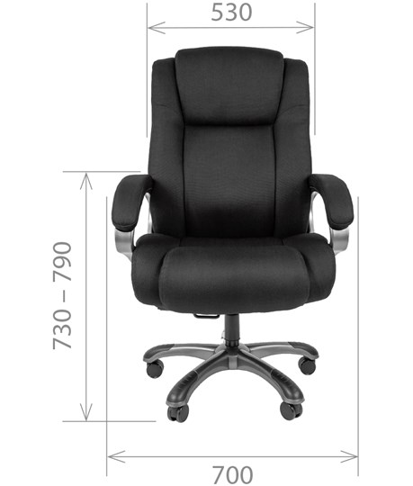 Офисное кресло CHAIRMAN 410 Акриловая ткань SX Черный во Владивостоке - изображение 1
