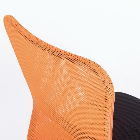 Офисное кресло Brabix Smart MG-313 (без подлокотников, комбинированное, черное/оранжевое) 531844 во Владивостоке - изображение 9