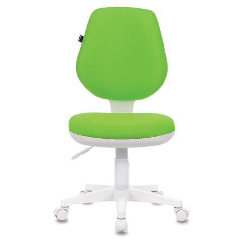 Компьютерное кресло Brabix Fancy MG-201W (без подлокотников, пластик белый, салатовое) 532414 в Артеме - изображение 1