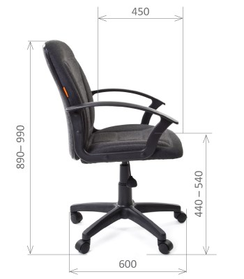 Офисное кресло CHAIRMAN 627 ткань, цвет серый в Артеме - изображение 2