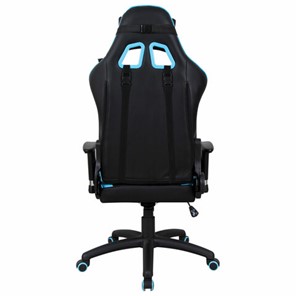 Офисное кресло Brabix GT Master GM-110 (две подушки, экокожа, черное/голубое) 531928 в Артеме - предосмотр 3
