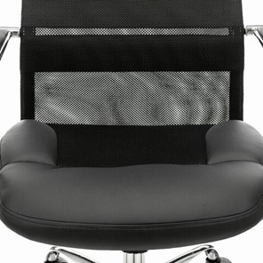 Кресло офисное Brabix Premium Stalker EX-608 CH (хром, ткань-сетка/кожзам, черное) 532091 в Артеме - предосмотр 6