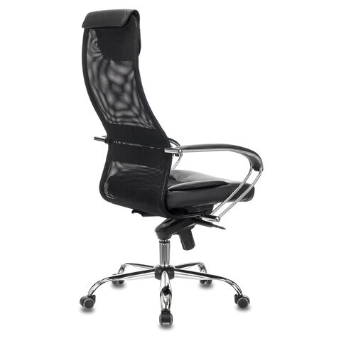 Компьютерное кресло Brabix Premium Stalker EX-609 PRO (хром, мультиблок, ткань-сетка/экокожа, черное) 532416 в Артеме - изображение 2