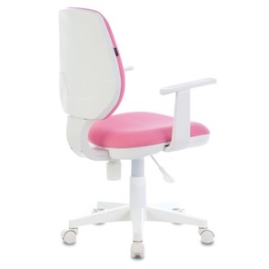 Компьютерное кресло Brabix Fancy MG-201W (с подлокотниками, пластик белый, розовое) 532409 во Владивостоке - предосмотр 2