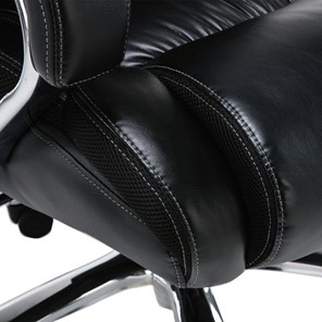 Офисное кресло Brabix Premium Status HD-003 (рециклированная кожа, хром, черное) во Владивостоке - предосмотр 9