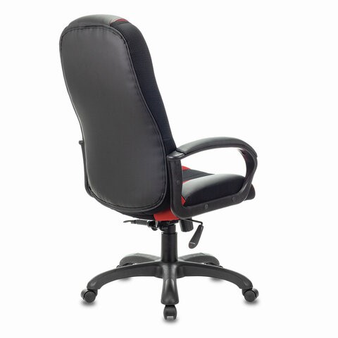 Компьютерное кресло Brabix Premium Rapid GM-102 (экокожа/ткань, черное/красное) 532107 в Артеме - изображение 2