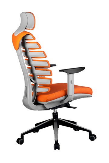 Кресло компьютерное Riva Chair SHARK (Оранжевый/серый) во Владивостоке - изображение 3