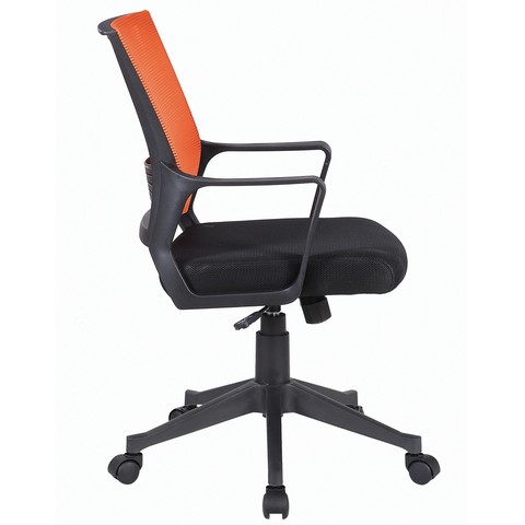 Офисное кресло Brabix Balance MG-320 (с подлокотниками, комбинированное черное/оранжевое) 531832 во Владивостоке - изображение 1
