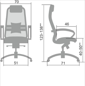 Кресло офисное Samurai SL-1.04, темно-коричневый в Артеме - предосмотр 1