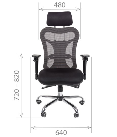 Офисное кресло CHAIRMAN 769, ткань TW 12, цвет черный во Владивостоке - изображение 1