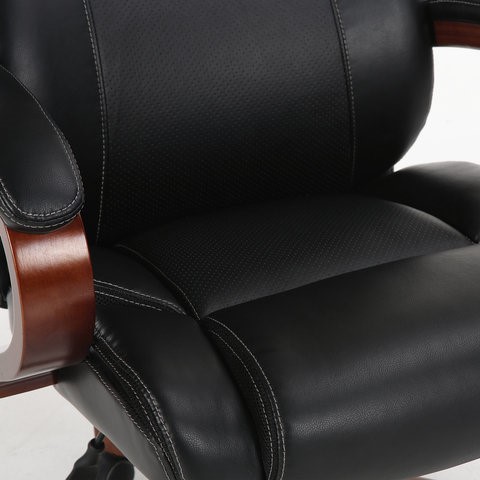 Офисное кресло Brabix Premium Magnum EX-701 (дерево, рециклированная кожа, черное) 531827 во Владивостоке - изображение 7