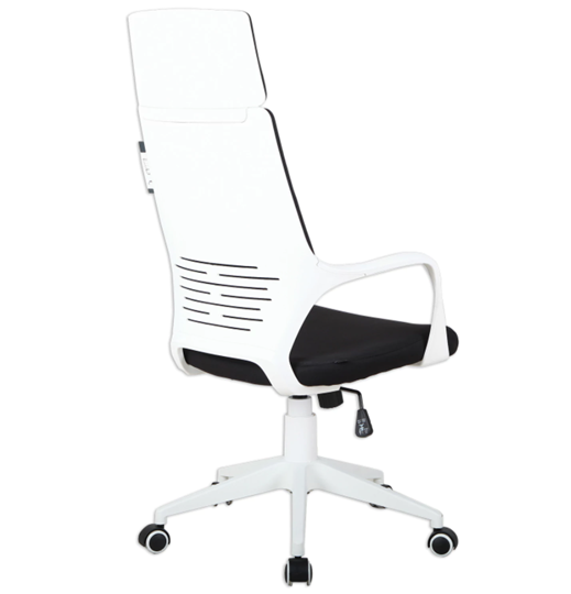 Кресло Brabix Premium Prime EX-515 (пластик белый, ткань, черное) 531812 в Артеме - изображение 2