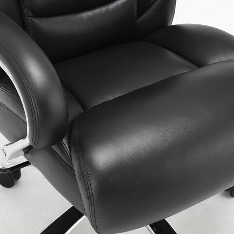 Компьютерное кресло Brabix Premium Pride HD-100 (натуральная кожа, черное) 531940 в Артеме - изображение 5