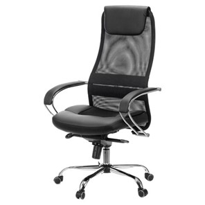 Компьютерное кресло Brabix Premium Stalker EX-609 PRO (хром, мультиблок, ткань-сетка/экокожа, черное) 532416 в Артеме - предосмотр 3