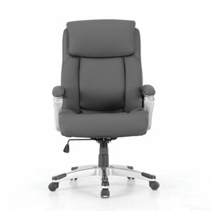 Кресло компьютерное Brabix Premium Level EX-527 (пружинный блок, рециклированная кожа, серое) 531937 в Артеме - предосмотр 4