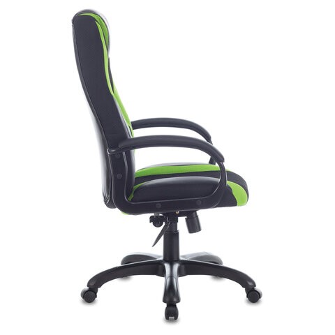 Компьютерное кресло Brabix Premium Rapid GM-102 (экокожа/ткань, черное/зеленое) во Владивостоке - изображение 1