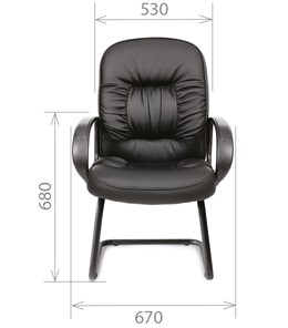 Кресло офисное CHAIRMAN 416V экокожа черная в Артеме - предосмотр 1