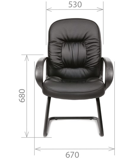 Кресло офисное CHAIRMAN 416V экокожа черная в Артеме - изображение 1