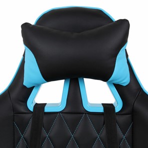 Офисное кресло Brabix GT Master GM-110 (две подушки, экокожа, черное/голубое) 531928 в Артеме - предосмотр 5