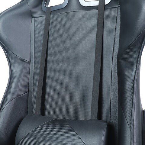 Компьютерное кресло Brabix GT Carbon GM-115 (две подушки, экокожа, черное) 531932 в Артеме - изображение 6