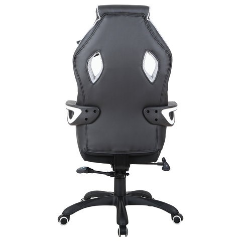 Компьютерное кресло Brabix Techno Pro GM-003 (экокожа, черное/серое, вставки серые) в Артеме - изображение 5