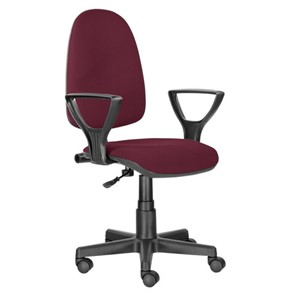Кресло офисное Brabix Prestige Ergo MG-311 (регулируемая эргономичная спинка, ткань, бордовое) 532422 в Артеме - предосмотр 2