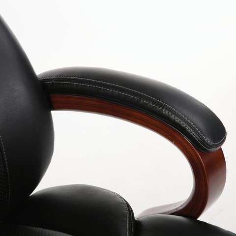 Офисное кресло Brabix Premium Magnum EX-701 (дерево, рециклированная кожа, черное) 531827 во Владивостоке - изображение 6