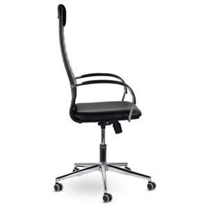 Компьютерное кресло Brabix Premium Pilot EX-610 CH (хром, кожзам, черное) 532418 в Уссурийске - предосмотр 1