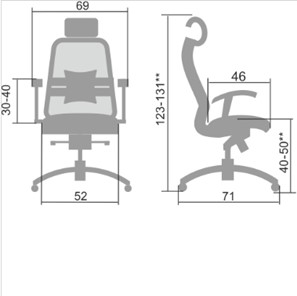 Кресло компьютерное Samurai S-3.04, серый в Артеме - предосмотр 4