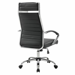 Офисное кресло Brabix Style EX-528 (экокожа, хром, черное) 531947 в Артеме - предосмотр 3