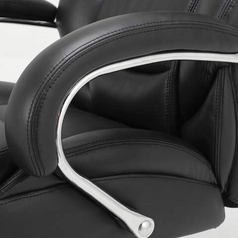 Компьютерное кресло Brabix Premium Pride HD-100 (натуральная кожа, черное) 531940 в Находке - изображение 6