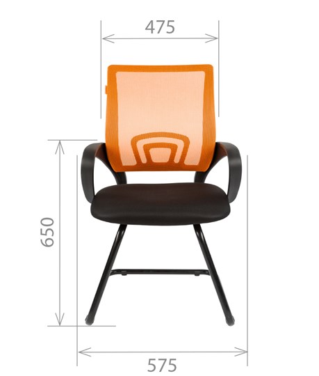 Компьютерное кресло CHAIRMAN 696V, цвет оранжевый во Владивостоке - изображение 1