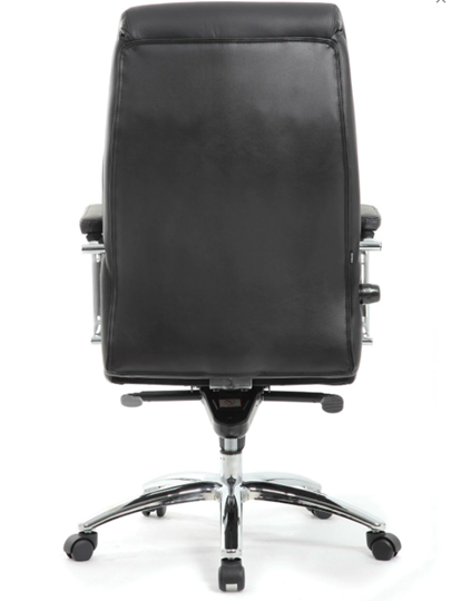 Офисное кресло из натуральной кожи BRABIX PREMIUM "Phaeton EX-502", хром, черное, 530882 во Владивостоке - изображение 3