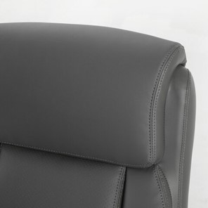 Кресло компьютерное Brabix Premium Level EX-527 (пружинный блок, рециклированная кожа, серое) 531937 в Артеме - предосмотр 5