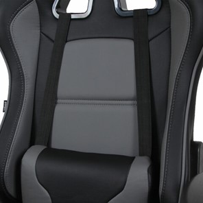 Кресло Brabix GT Racer GM-100 (две подушки, экокожа, черное/серое) 531926 в Артеме - предосмотр 6