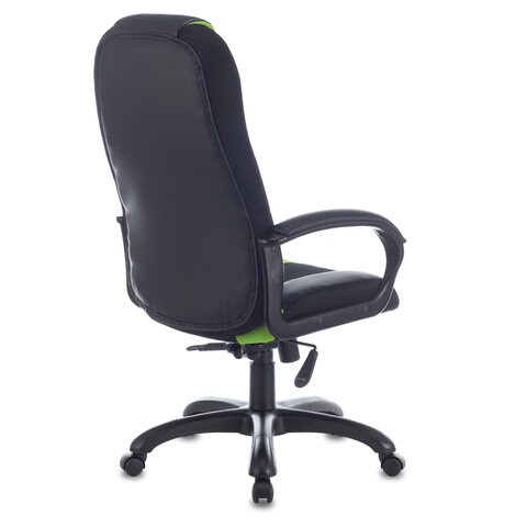 Компьютерное кресло Brabix Premium Rapid GM-102 (экокожа/ткань, черное/зеленое) во Владивостоке - изображение 2