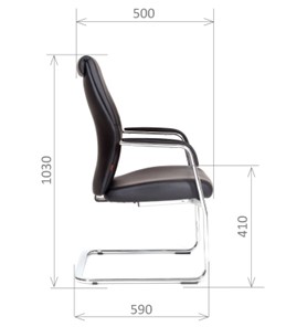 Кресло офисное CHAIRMAN Vista V Экокожа премиум черная в Находке - предосмотр 2
