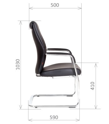 Кресло офисное CHAIRMAN Vista V Экокожа премиум черная в Находке - изображение 2