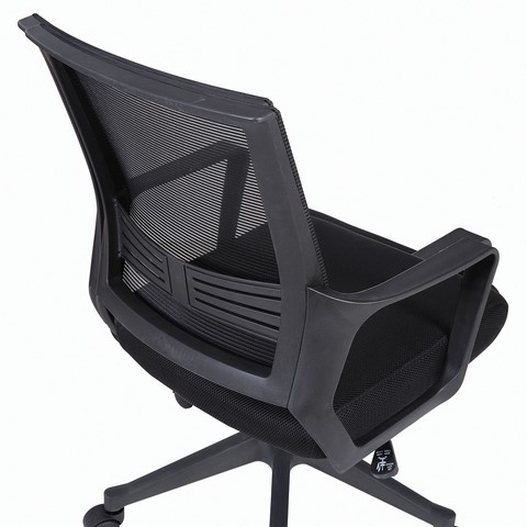 Кресло компьютерное Brabix Balance MG-320 (с подлокотниками, черное) 531831 во Владивостоке - изображение 6