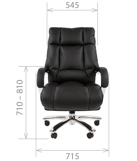 Компьютерное кресло CHAIRMAN 405 черное нат.кожа/экокожа в Артеме - изображение 3