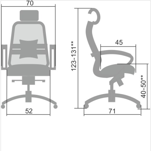 Офисное кресло Samurai S-2.04, серый в Артеме - изображение 4