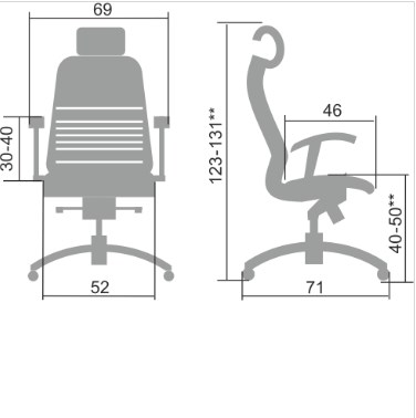 Офисное кресло Samurai K-3.04  бежевый в Артеме - изображение 1