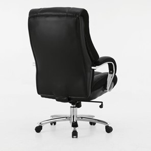 Кресло офисное Brabix Premium Bomer HD-007 (рециклированная кожа, хром, черное) во Владивостоке - предосмотр 2