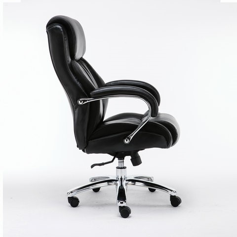 Офисное кресло Brabix Premium Status HD-003 (рециклированная кожа, хром, черное) во Владивостоке - изображение 1