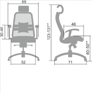 Офисное кресло Samurai SL-3.04, черный плюс в Артеме - предосмотр 1