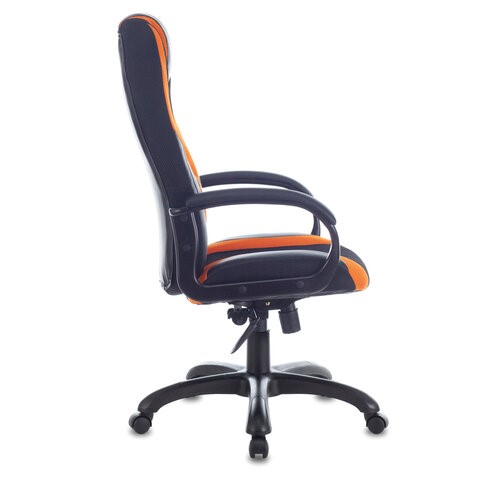 Компьютерное кресло Brabix Premium Rapid GM-102 (экокожа/ткань, черно/оранжевое) во Владивостоке - изображение 1