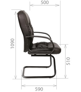 Кресло офисное CHAIRMAN 416V экокожа черная в Находке - предосмотр 2