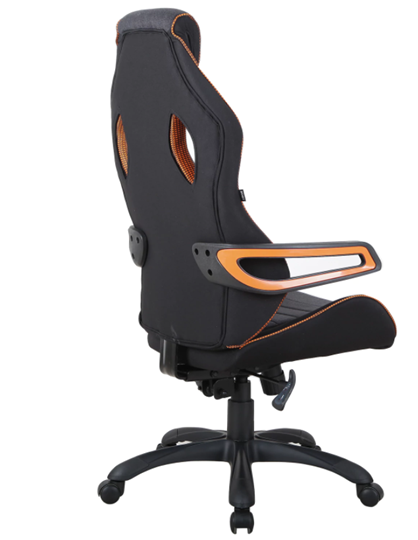 Компьютерное кресло Brabix Techno Pro GM-003 (ткань, черное/серое, вставки оранжевые) во Владивостоке - изображение 3